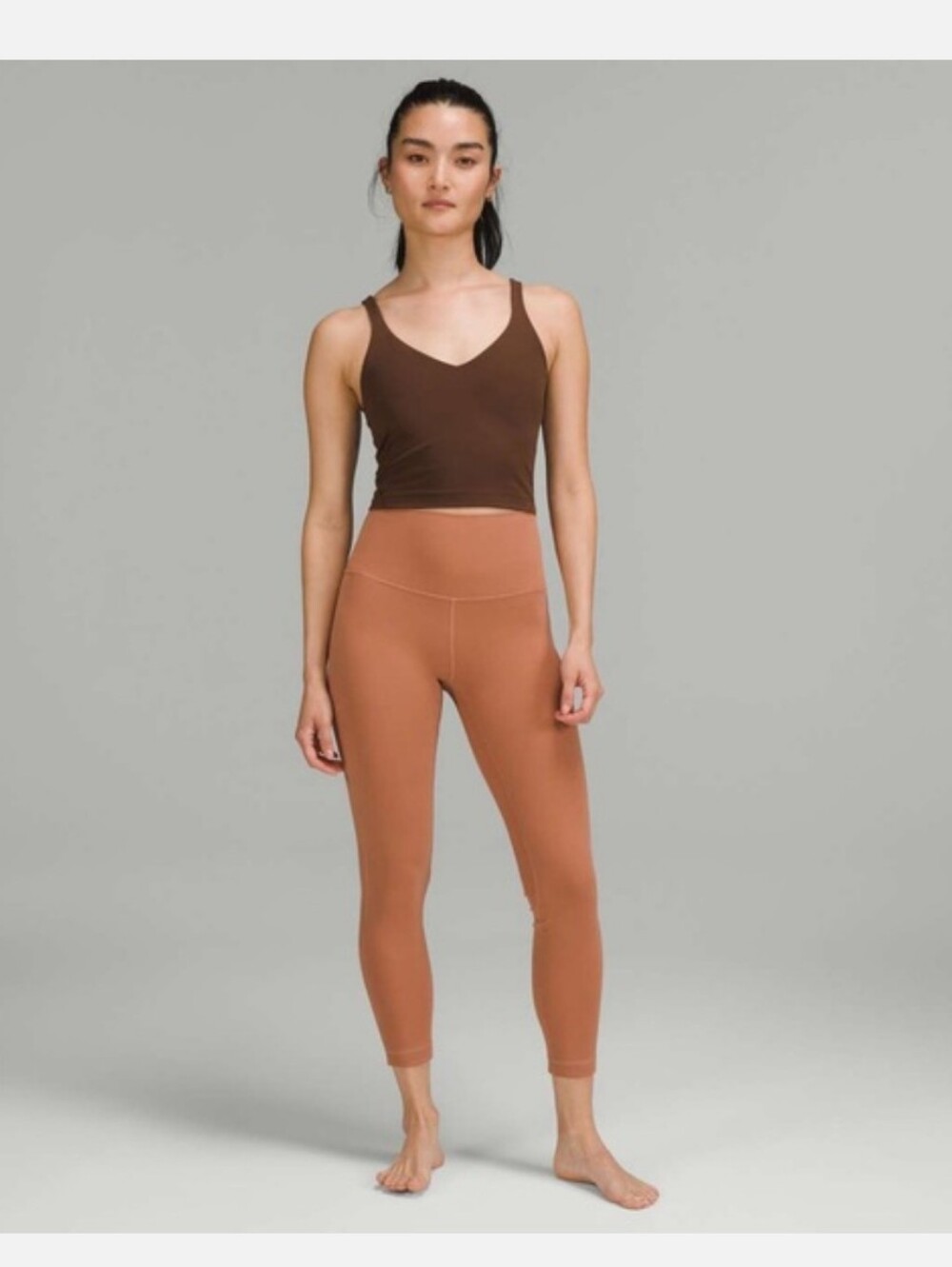 Lululemon Align HR Pant 25” Leggings DUCL Dusty Clay Size 0 Yoga Gym Workout